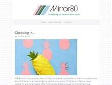 Tablet Screenshot of mirror80.com